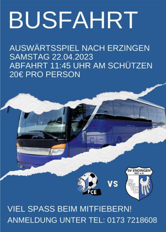 Auswärtsfahrt nach Erzingen